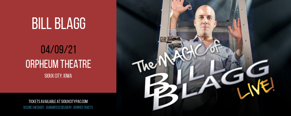 Bill Blagg at Orpheum Theatre tickets Bill Blagg at Orpheum Theatre