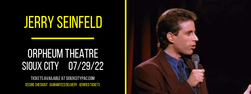 Jerry Seinfeld at Orpheum Theatre tickets Jerry Seinfeld at Orpheum Theatre