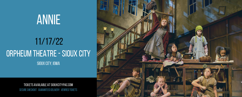 Annie at Orpheum Theatre tickets Annie at Orpheum Theatre