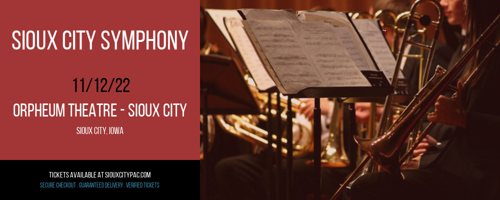 Sioux City Symphony at Orpheum Theatre tickets Sioux City Symphony at Orpheum Theatre