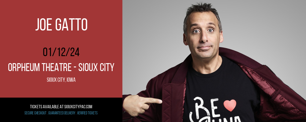 Joe Gatto at Orpheum Theatre